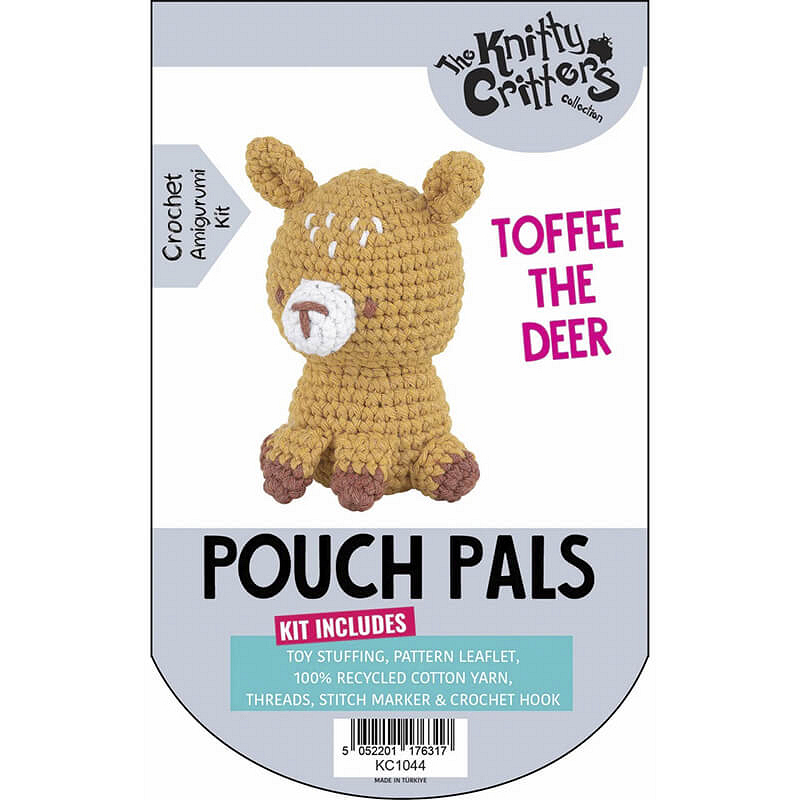 Knitty Critters - Pouch Pals 3 Crochet Kit - Knit & Crochet Stores
